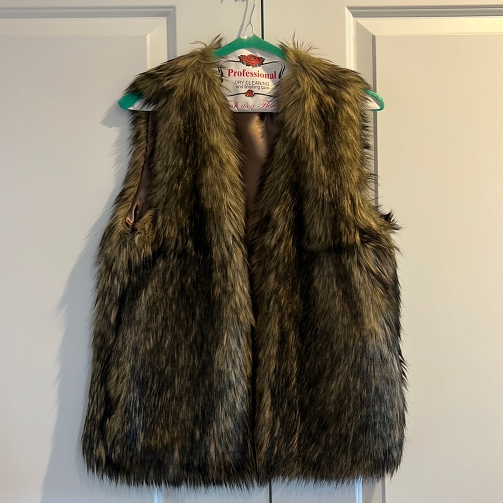 Womens Faux Fur Vest